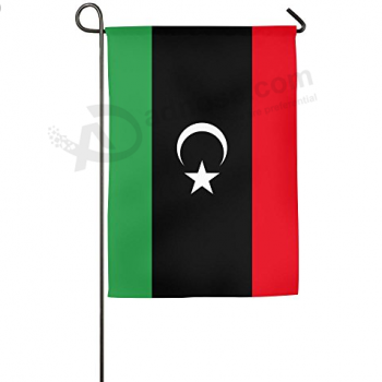 bandiera da giardino nazionale in poliestere decorativo libia