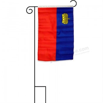 Лихтенштейн 12 х 18 дюймов с флагом в виде подставки для сада для дома и парадов, официальной вечеринки, всепого
