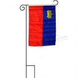 12 inch x 18 inch liechtenstein sleeved with garden stand flag for home and parades, official party, All weather indoors outdoors