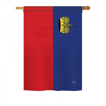breeze decor hs108321-P3 флаги Лихтенштейна, национальности мира, впечатления, декоративный вертикальный набор флагов 