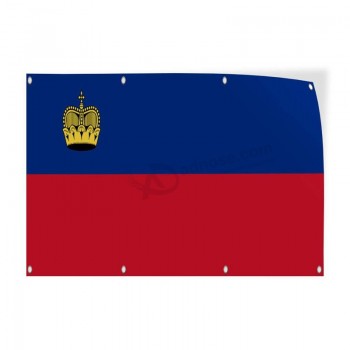 aufkleber mehrere größen liechtenstein flag blau rot länder liechtenstein flag outdoor store sign blau - 7inx5in, 5er Set