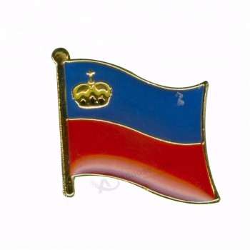 булавка с отворотом флага страны Лихтенштейн