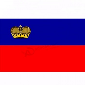 Bandiera nazionale del Liechtenstein personalizzata di qualsiasi dimensione e colore