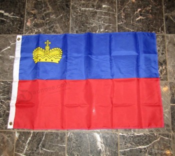 印刷されたスタイルの国旗リヒテンシュタイン国旗
