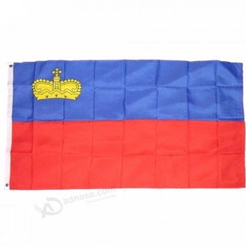 2019 ventas calientes impresión personalizada banderas nacionales de Liechtenstein