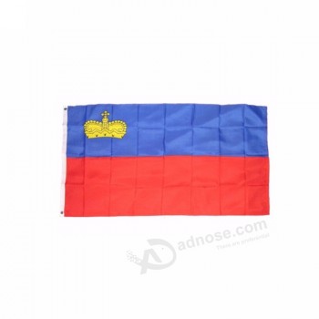 Advertising digital printing custom 3x5 Liechtenstein flag