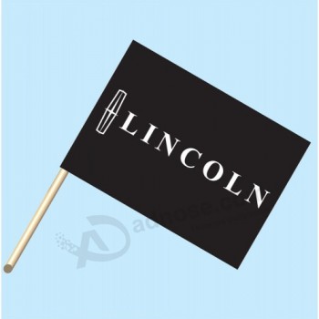 combo de bandera / personal personalizado de Lincoln al por mayor con su logotipo