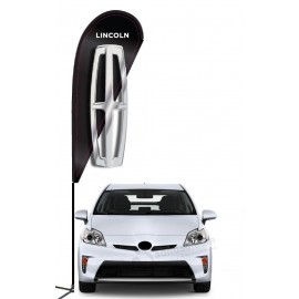 lincoln 3d double-sided teardrop flag Kit with all kinds of sizes