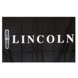 lincoln auto logo words polyester 2' x 3' house flag