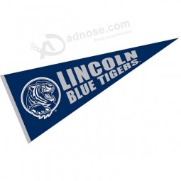banderín de la universidad de lincoln de alta calidad personalizado al por mayor