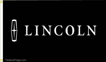 bandera de logotipo de Lincoln personalizada de fábrica con alta calidad