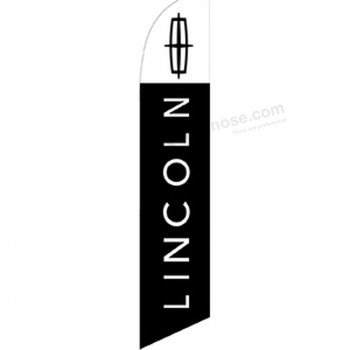 Manufacturers custom high quality Lincoln Dealership Feather Flag