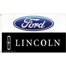 venta al por mayor de alta calidad personalizada ford lincoln dealer logo flag