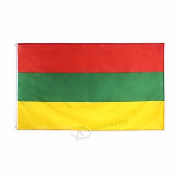 Stock al por mayor 3x5 Fts orgullo nacional Rojo verde amarillo bandera de lituania
