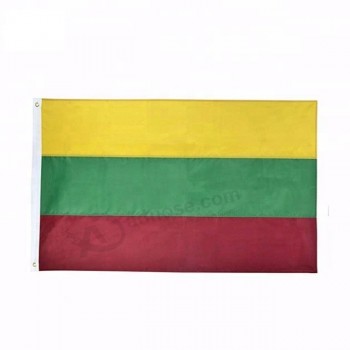 관례 3x5ft 폴리 에스테 리투아니아 깃발 국기
