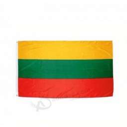 Printed Lithuania national flag size 3*5ft with 2 grommets