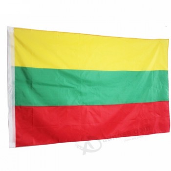 폴리 에스테 디지털 방식으로 인쇄 리투아니아 깃발 3x5 LTU 깃발