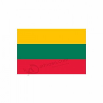 관례는 3 X 5 폴리 에스테 리투아니아 국기를 인쇄했습니다
