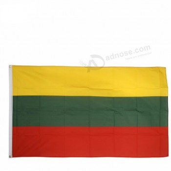 리투아니아 깃발-3 'X 5'주문 폴리 에스테 깃발