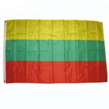 3 * 5ft land polyester vlaggen afdrukken Litouwen