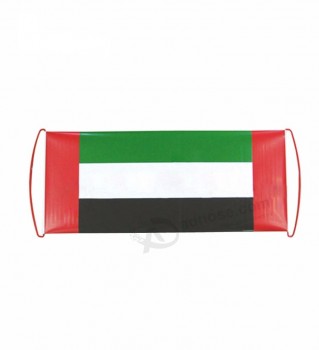 UAE 깃발을위한 기치가 도매 경량 애완 동물 소형 손에 의하여 위로 구 릅니다