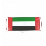 UAE 깃발을위한 기치가 도매 경량 애완 동물 소형 손에 의하여 위로 구 릅니다