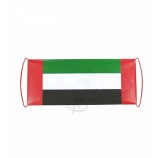 venta al por mayor de peso ligero PET mini mano enrollable banner para bandera de EAU