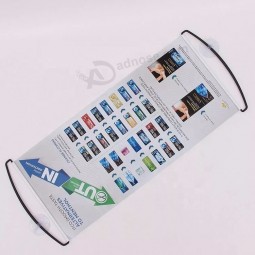 Logo personalizzato di vendita caldo roll Up Fan portatile tenuto in mano a scomparsa Fan scorrevole che incoraggia banner a scorrimento