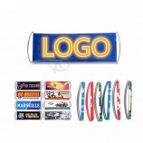 Venta caliente retráctil bandera rodante de la mano Banner de desplazamiento del ventilador