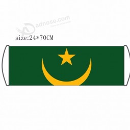 logotipo personalizado barato Fanático del fútbol retráctil mano banner rodante