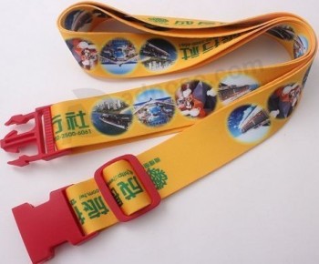 Promotional custom made luggage strap with buckle