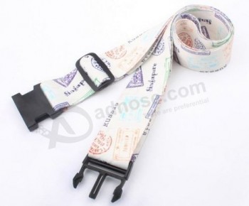 Free sample cheap printing air plane luggage straps luggage belts