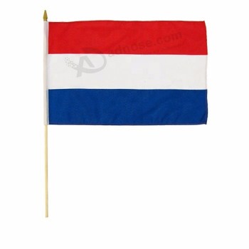 Großhandel Werbe Polyester Luxemburg Hand Flagge