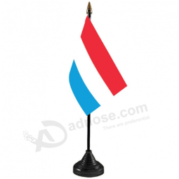 Office polyester Luxembourg National desk table Flag
