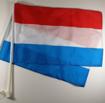 Bandera de la ventana del coche del país de Luxemburgo para publicidad