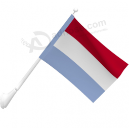 knitted polyester outdoor wall mounted luxembourg flag