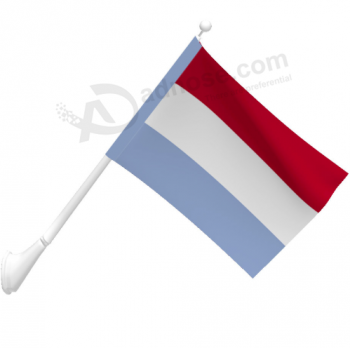 knitted polyester outdoor wall mounted luxembourg flag
