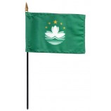 Macau (Macao) vlag - rayon - 4 `` x 6 '' met hoge kwaliteit