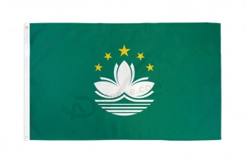 批发定制高品质澳门国旗3x5ft聚