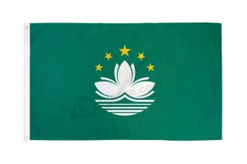 Großhandel benutzerdefinierte hochwertige Macau Flagge 3x5ft Poly