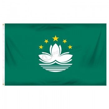 bandera de macao, poliéster impreso de 3 pies x 5 pies