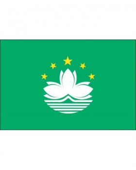 3英尺 x 5英尺 澳门国旗与画布标题