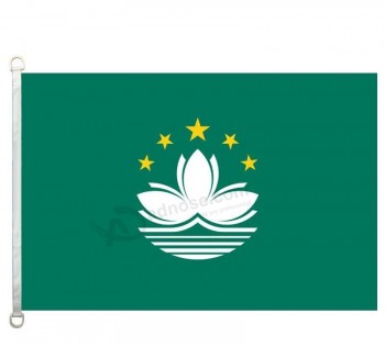 Bandeira de macau, 90 * 150 cm, 100% poliéster, banner, impressão digital