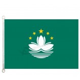 Macau vlag, 90 * 150 cm, 100% polyester, banner, digitaal printen