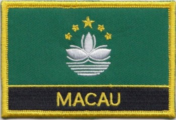 geborduurde blazer badge patch van macau land vlag