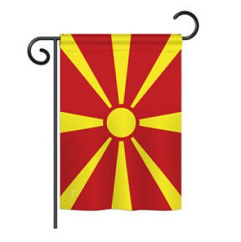 poliéster Bandera de jardín nacional de macedonia de bajo precio