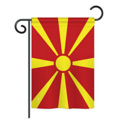 polyester Low price macedonia national garden flag