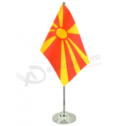 Mini Office Decorative Macedonia Table Flag Wholesale