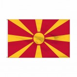 olyester print 3 * 5ft macedonia flag flag fabricante