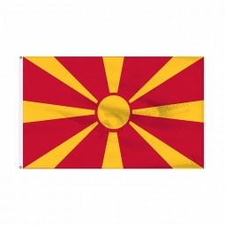 olyester print 3*5ft macedonia country flag manufacturer